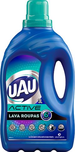 LAVA ROUPAS LIQUIDO UAU ACTIVE        3L