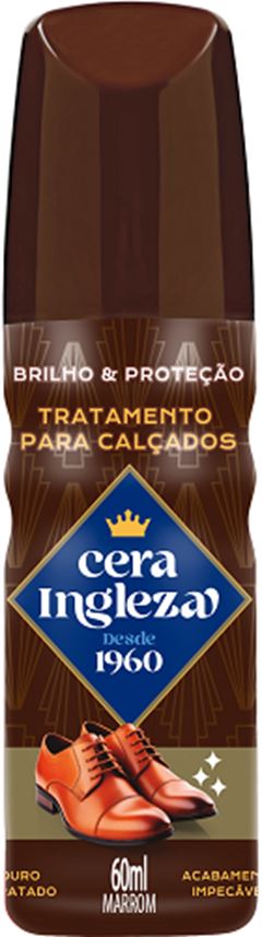 CERA LIQ CALCADOS INGLEZA MARROM    60ML