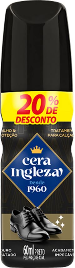 CERA LIQ CALCADOS PRETA (DESC 20%)  60ML