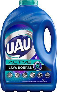 LAVA ROUPAS LIQUIDO UAU ACTIVE        5L